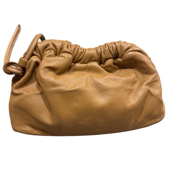 Mansur Gavriel Cloud Lamb Skin Crossbody Clutch in Carmel - Picture 1 of 8